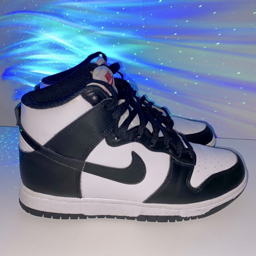 Nike pandas dunk high - university red